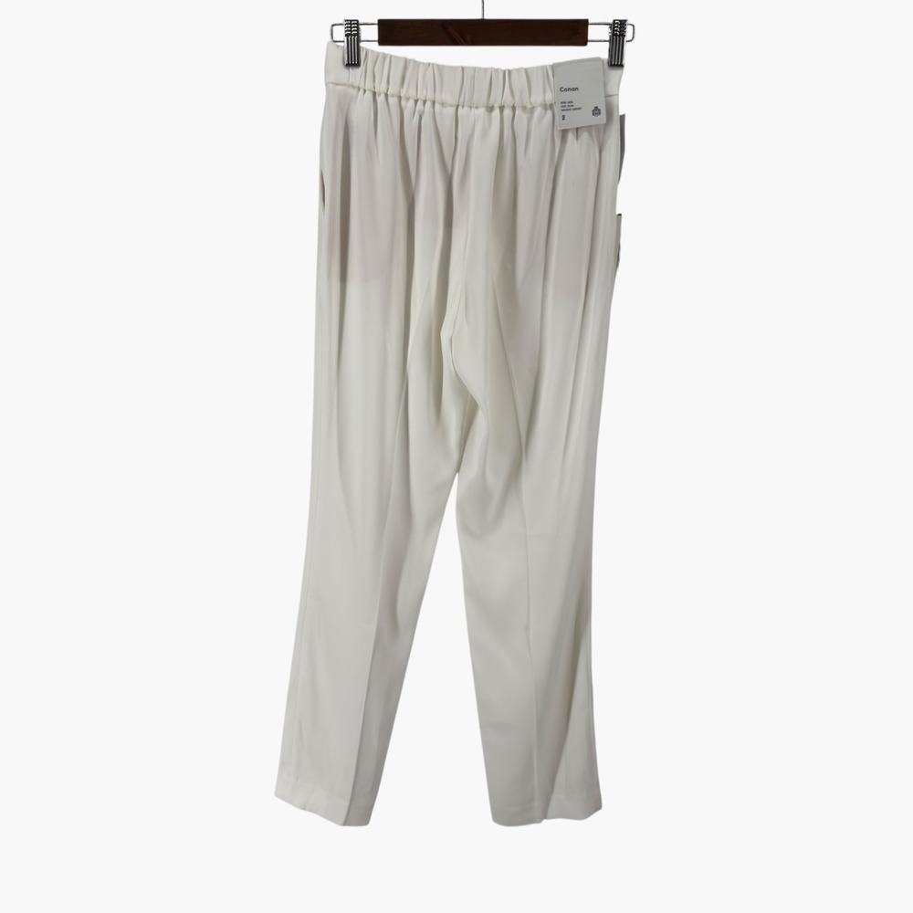 Babaton Atelier White Conan Slim Pants Size 2 - Picture 7 of 11